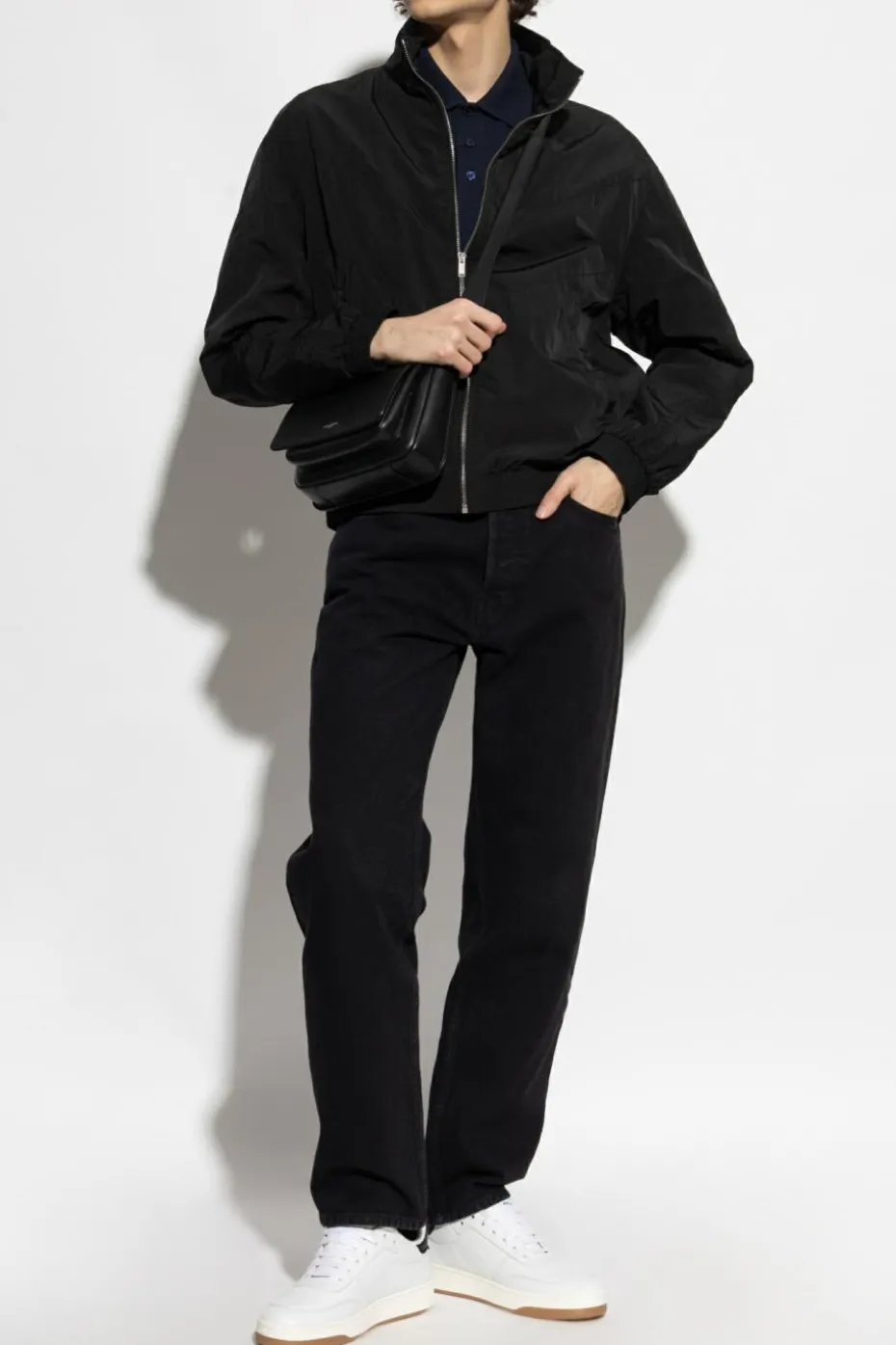 Saint Laurent BLACK Jacket with printed logo