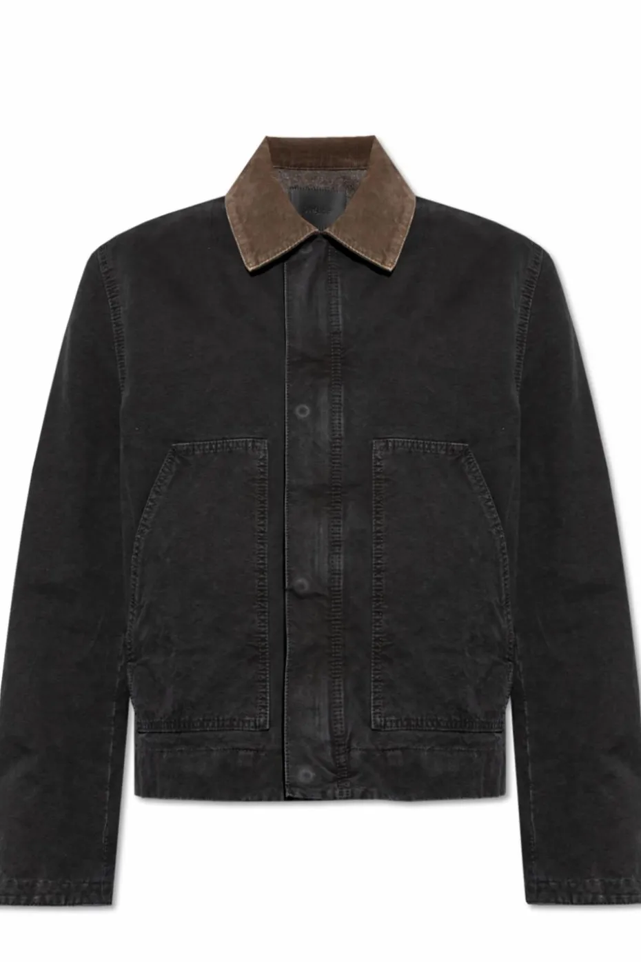 Saint Laurent BLACK Jacket with corduroy collar