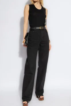 Saint Laurent BLACK Jeans with straight legs