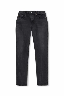 Saint Laurent BLACK Jeans with logo patch