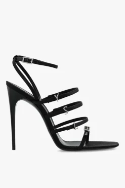 Saint Laurent BLACK 'Jerryā heeled sandals
