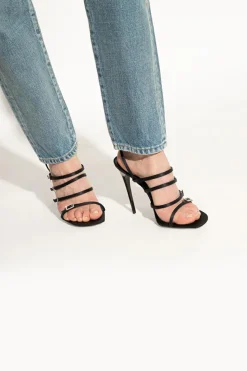 Saint Laurent BLACK 'Jerry’ heeled sandals