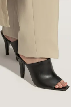 Saint Laurent BLACK "Jill" heeled sandals