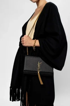 Saint Laurent BLACK ‘Kate Monogram’ shoulder bag