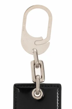Saint Laurent BLACK Keyring with logo