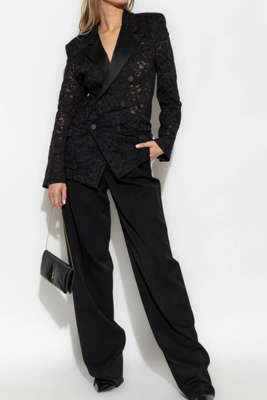 Saint Laurent BLACK Lace blazer