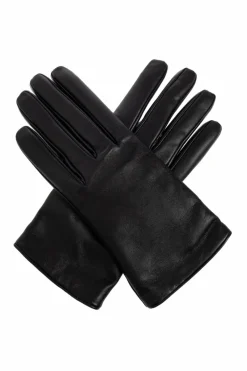 Saint Laurent BLACK Lambskin gloves
