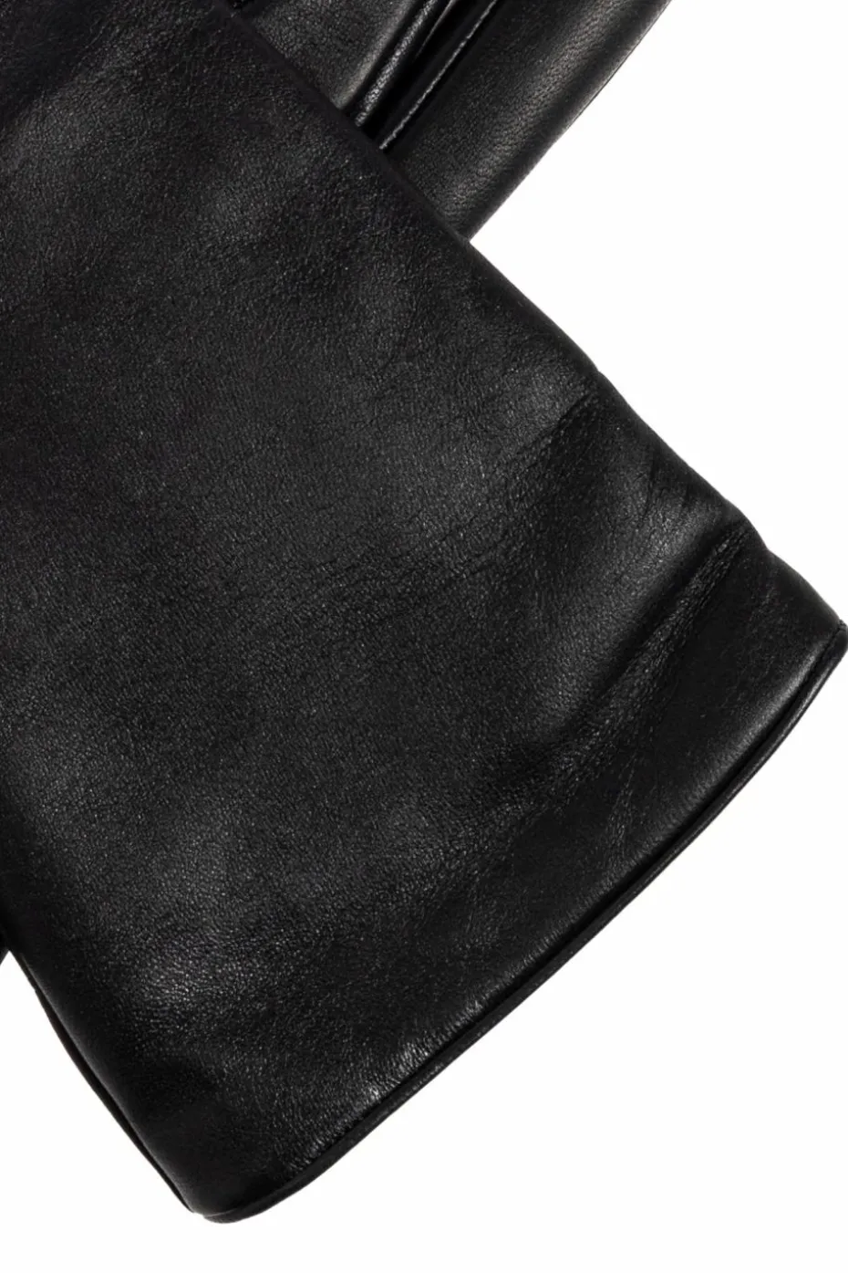 Saint Laurent BLACK Lambskin gloves