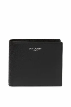 Saint Laurent BLACK Leather bi-fold wallet