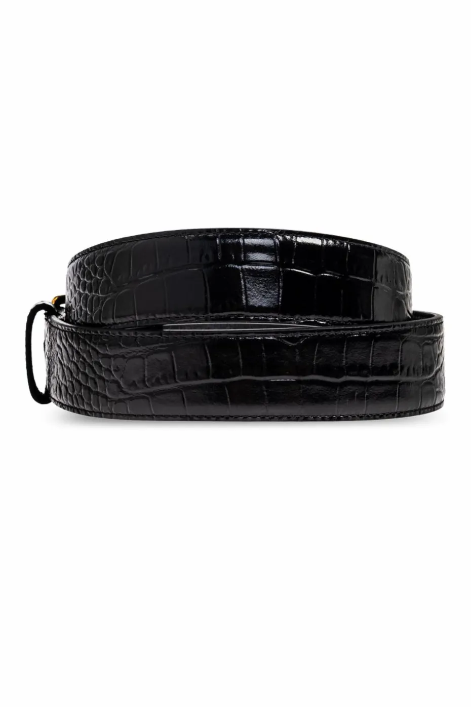 Saint Laurent BLACK Leather belt