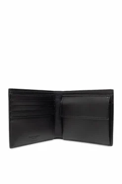 Saint Laurent BLACK Leather wallet with logo