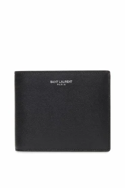 Saint Laurent BLACK Leather Wallet