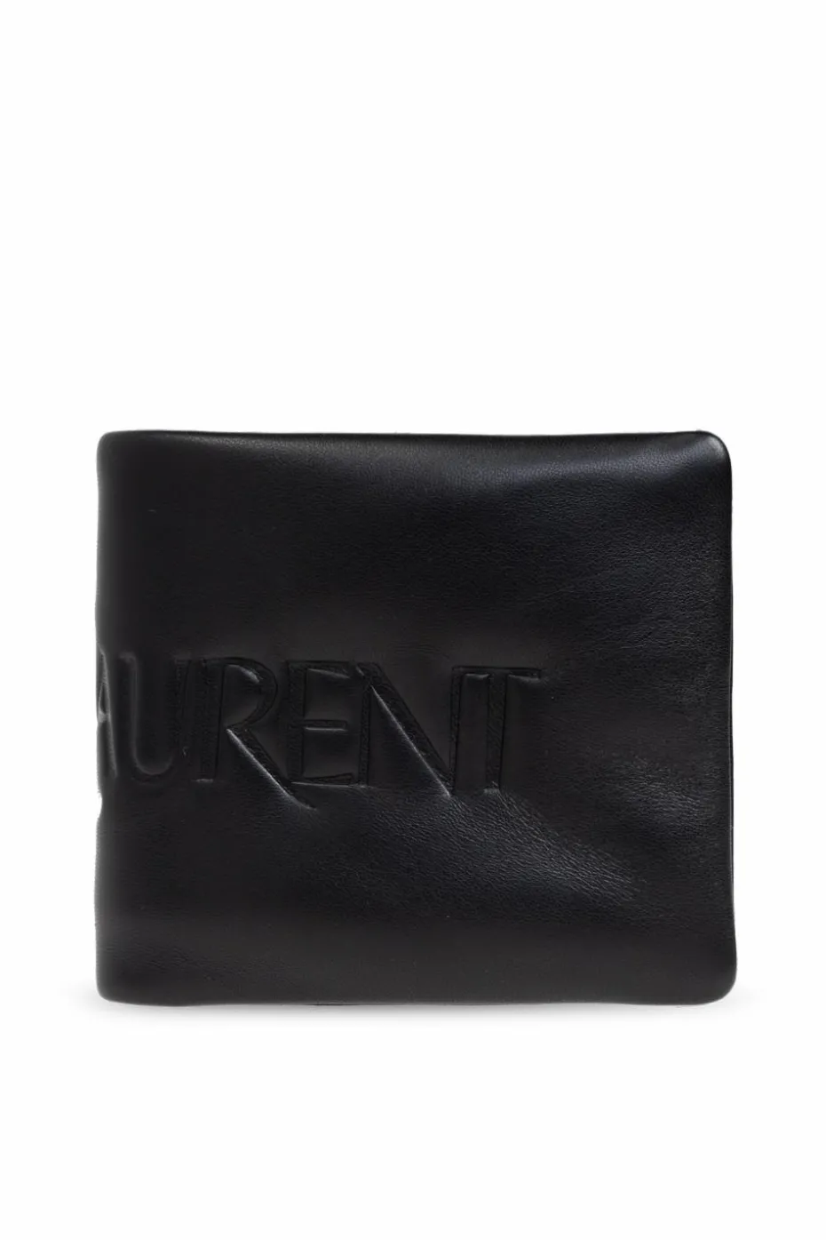 Saint Laurent BLACK Leather wallet with logo