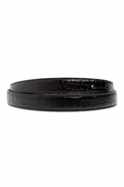 Saint Laurent BLACK Leather belt