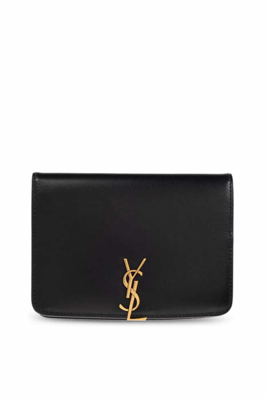 Saint Laurent BLACK Leather Wallet