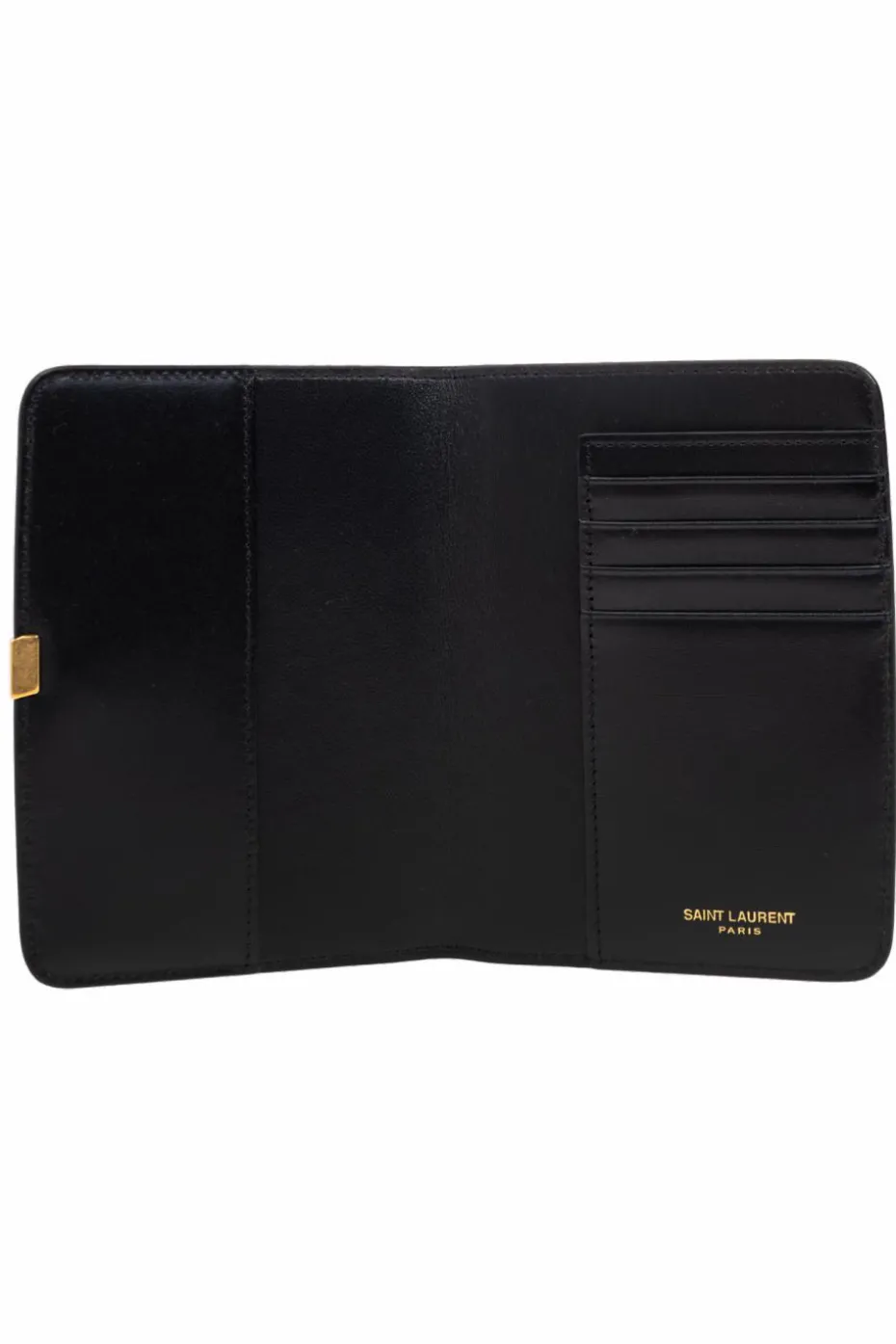 Saint Laurent BLACK Leather Wallet