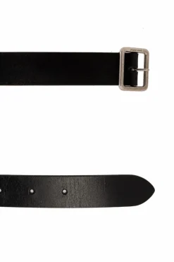 Saint Laurent BLACK Leather belt