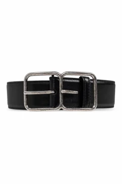 Saint Laurent BLACK Leather belt