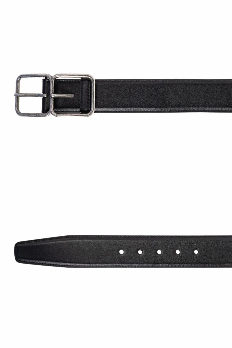 Saint Laurent BLACK Leather belt