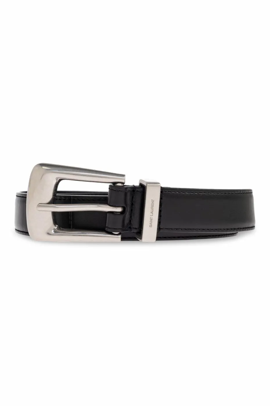 Saint Laurent BLACK Leather belt