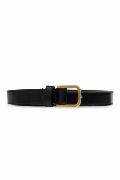 Saint Laurent BLACK Leather belt