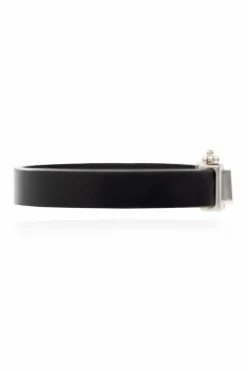 Saint Laurent BLACK Leather bracelet