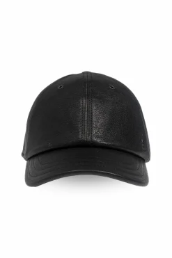 Saint Laurent BLACK Leather cap