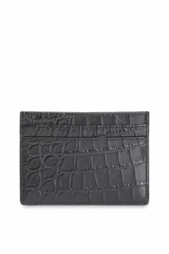 Saint Laurent BLACK Leather card case