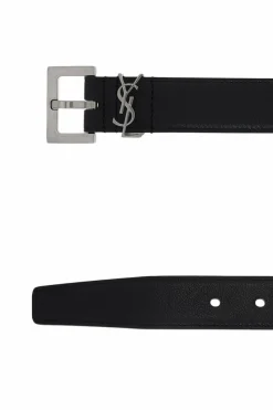 Saint Laurent BLACK Logo belt