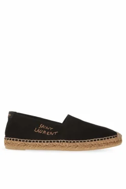 Saint Laurent BLACK Logo espadrilles