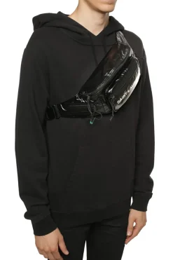 Saint Laurent BLACK Logo-printed belt bag