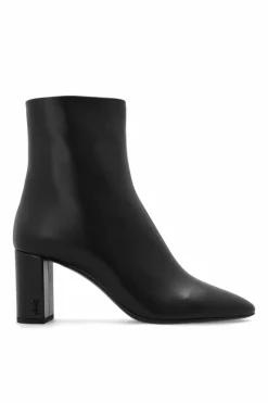 Saint Laurent BLACK ‘Lou’ heeled ankle boots