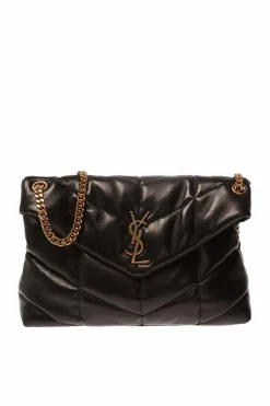 Saint Laurent BLACK ‘Loulou Puffer’ shoulder bag