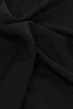 Saint Laurent BLACK Monogrammed shawl