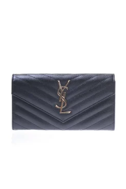 Saint Laurent BLACK 'Monogram' Wallet