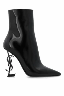 Saint Laurent BLACK ‘Opyum’ heeled ankle boots