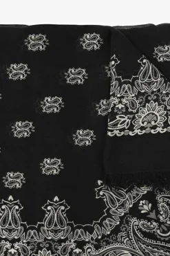 Saint Laurent BLACK Paisley scarf
