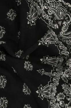 Saint Laurent BLACK Paisley scarf