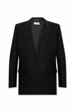Saint Laurent BLACK Pinstriped blazer