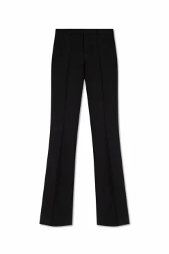 Saint Laurent BLACK Pleat-front trousers
