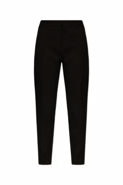 Saint Laurent BLACK Pleat-front trousers