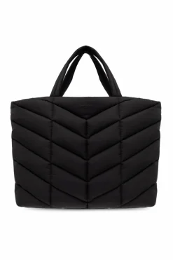 Saint Laurent BLACK ‘Puffer’ shopper bag