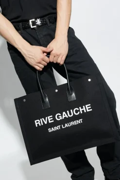 Saint Laurent BLACK ‘Rive Gauche’ shopper bag