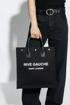 Saint Laurent BLACK ‘Rive Gauche’ shopper bag