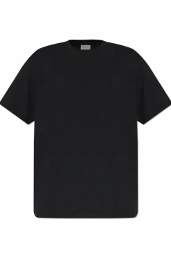 Saint Laurent BLACK Round Neck T-Shirt