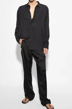 Saint Laurent BLACK Satin trousers