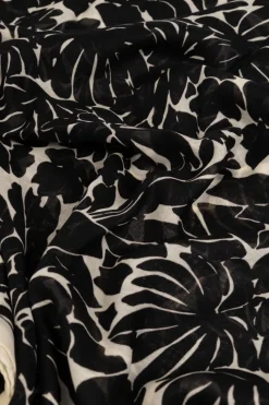 Saint Laurent BLACK Scarf with logo