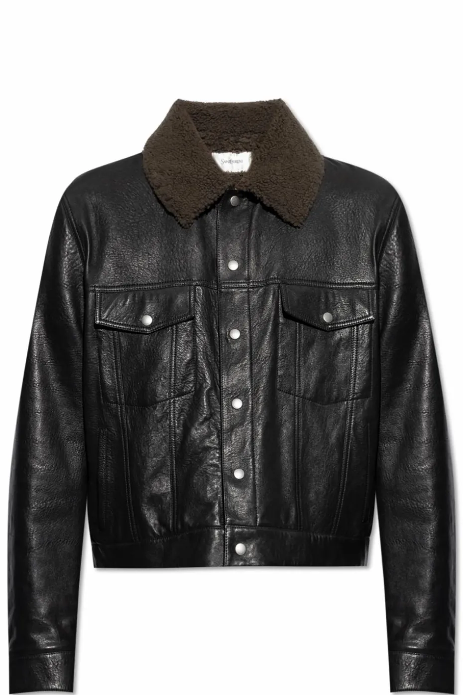 Saint Laurent BLACK Shearling coat