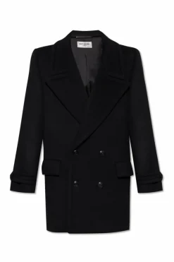 Saint Laurent BLACK Short coat