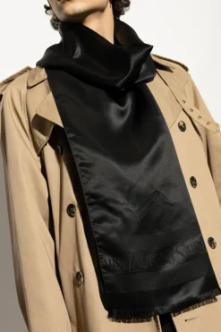 Saint Laurent BLACK Silk scarf